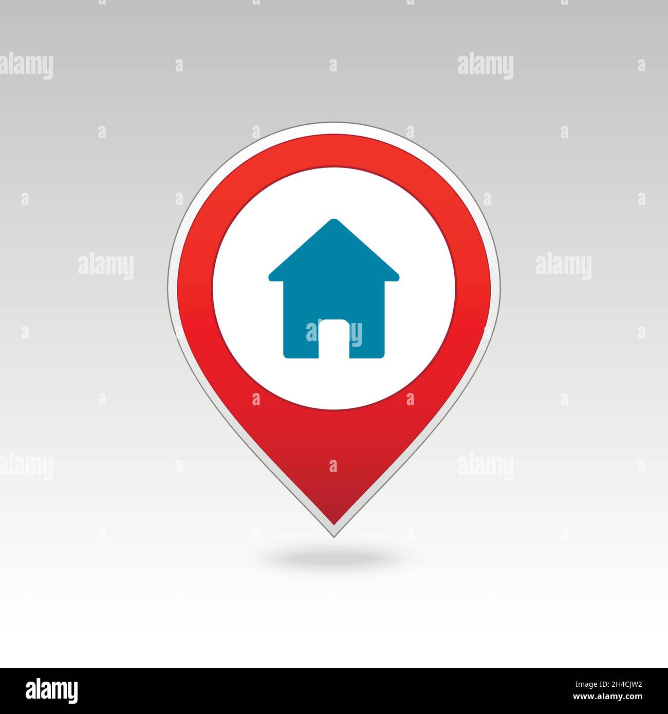 Home pin map icon. Map pointer. Map markers. Vector illustration EPS10 ...