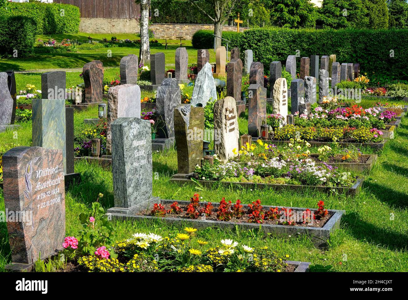 Friedhof, Seiffen, Erzgebirge, Sachsen, Deutschland Stock Photo - Alamy