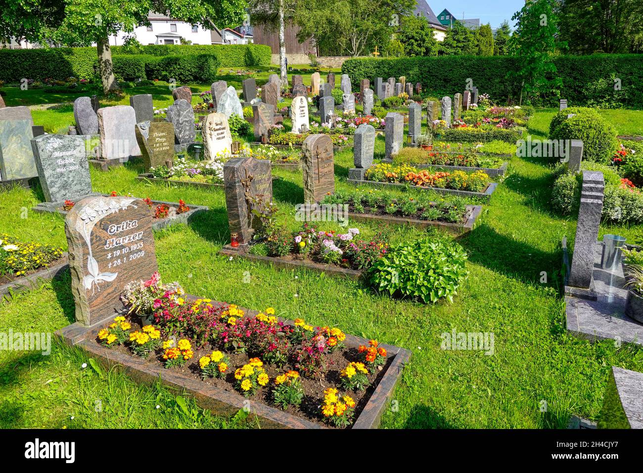 Friedhof, Seiffen, Erzgebirge, Sachsen, Deutschland Stock Photo - Alamy
