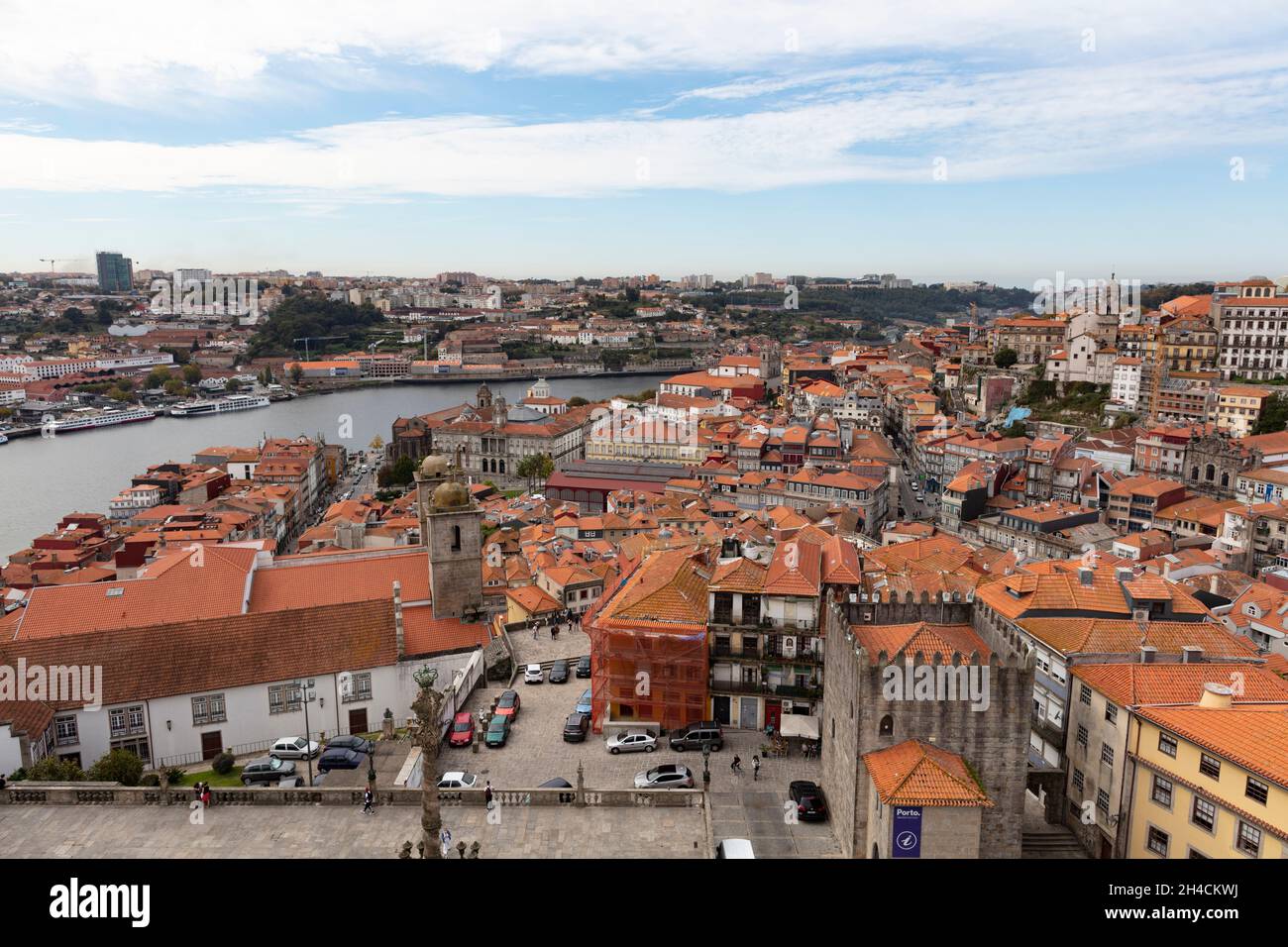Panorama auf Porto. Blick von der Kathedrale Porto. Stock Photo