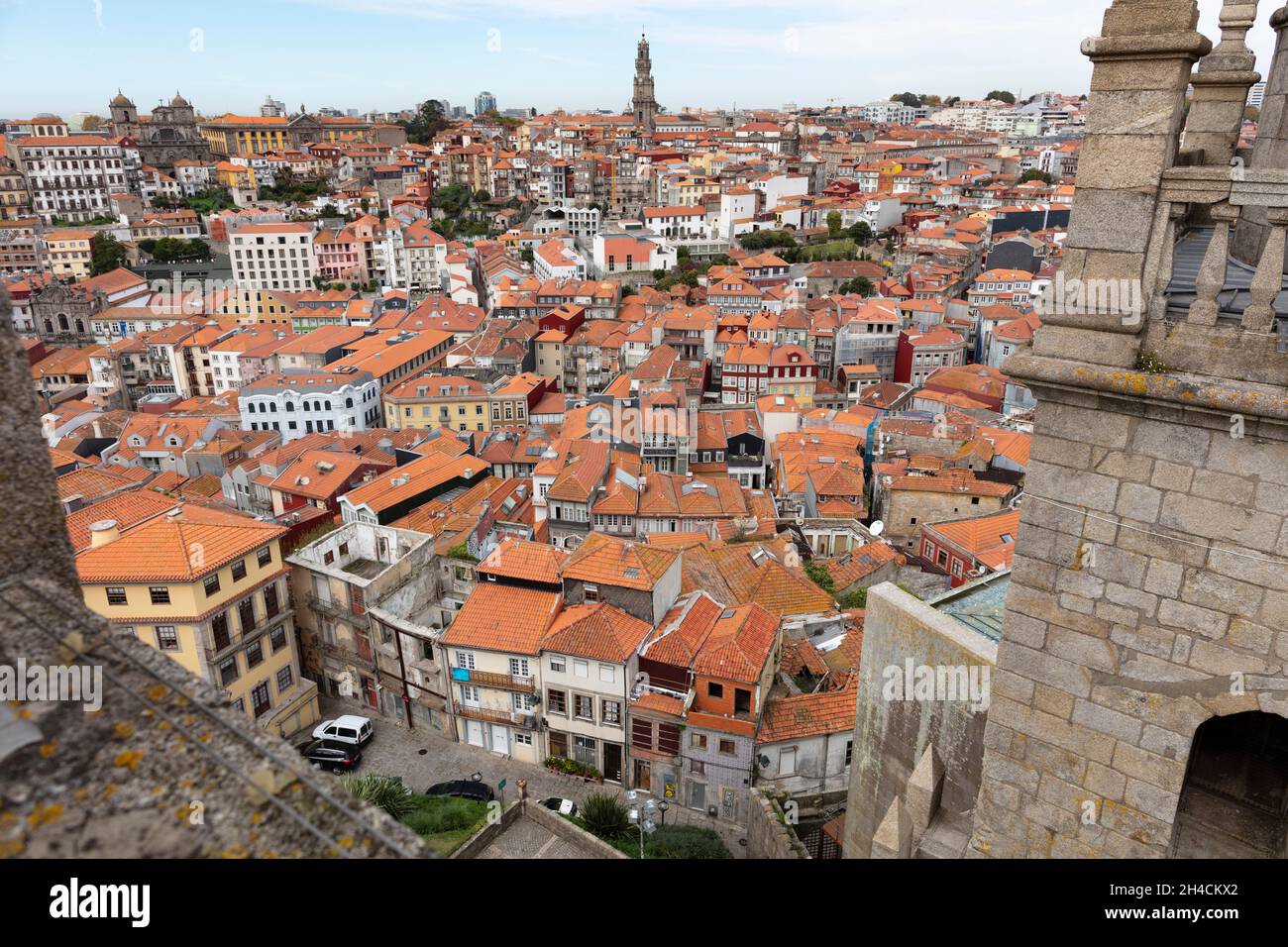 Panorama auf Porto. Blick von der Kathedrale Porto. Stock Photo