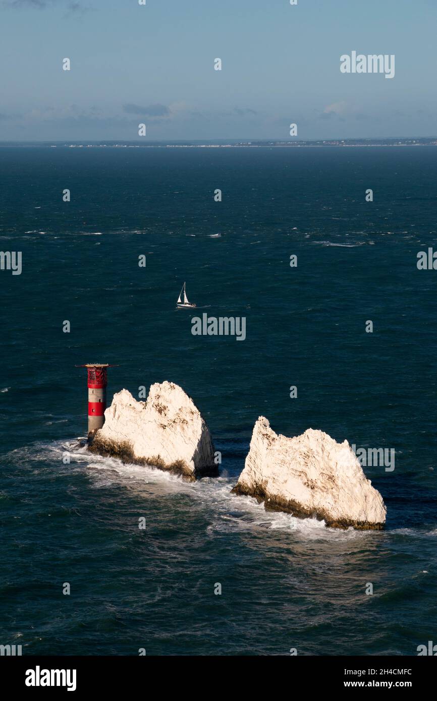 The Needles, Isle Of Wight Stock Photo Alamy
