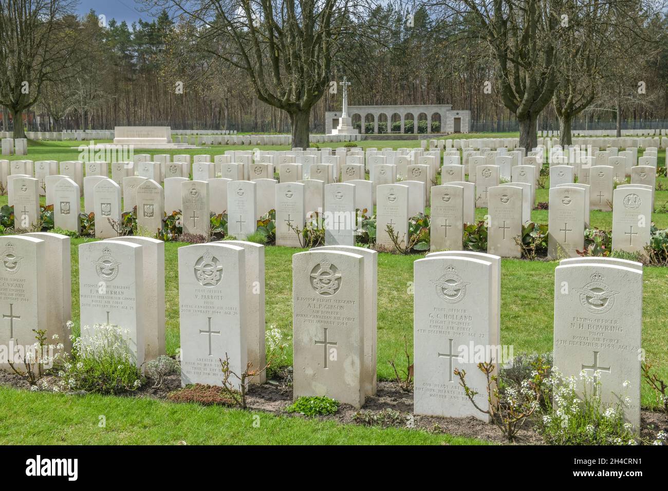 Britischer Soldatenfriedhof, Heerstraße, Westend, Charlottenburg-Wilmersdorf, Berlin, Deutschland Stock Photo