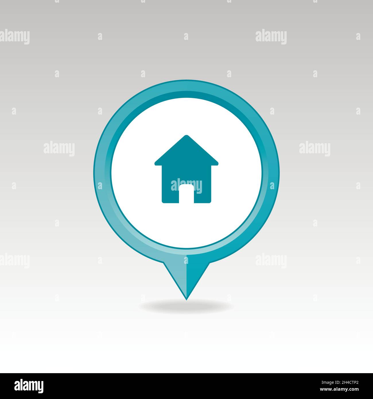 Home pin map icon. Map pointer. Map markers. Vector illustration EPS10 ...