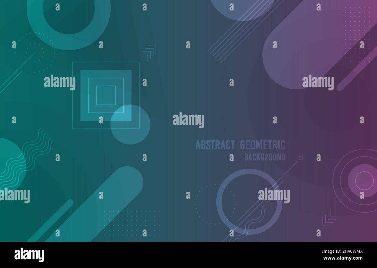 Abstract various geometric shape design pattern on gradient color ...