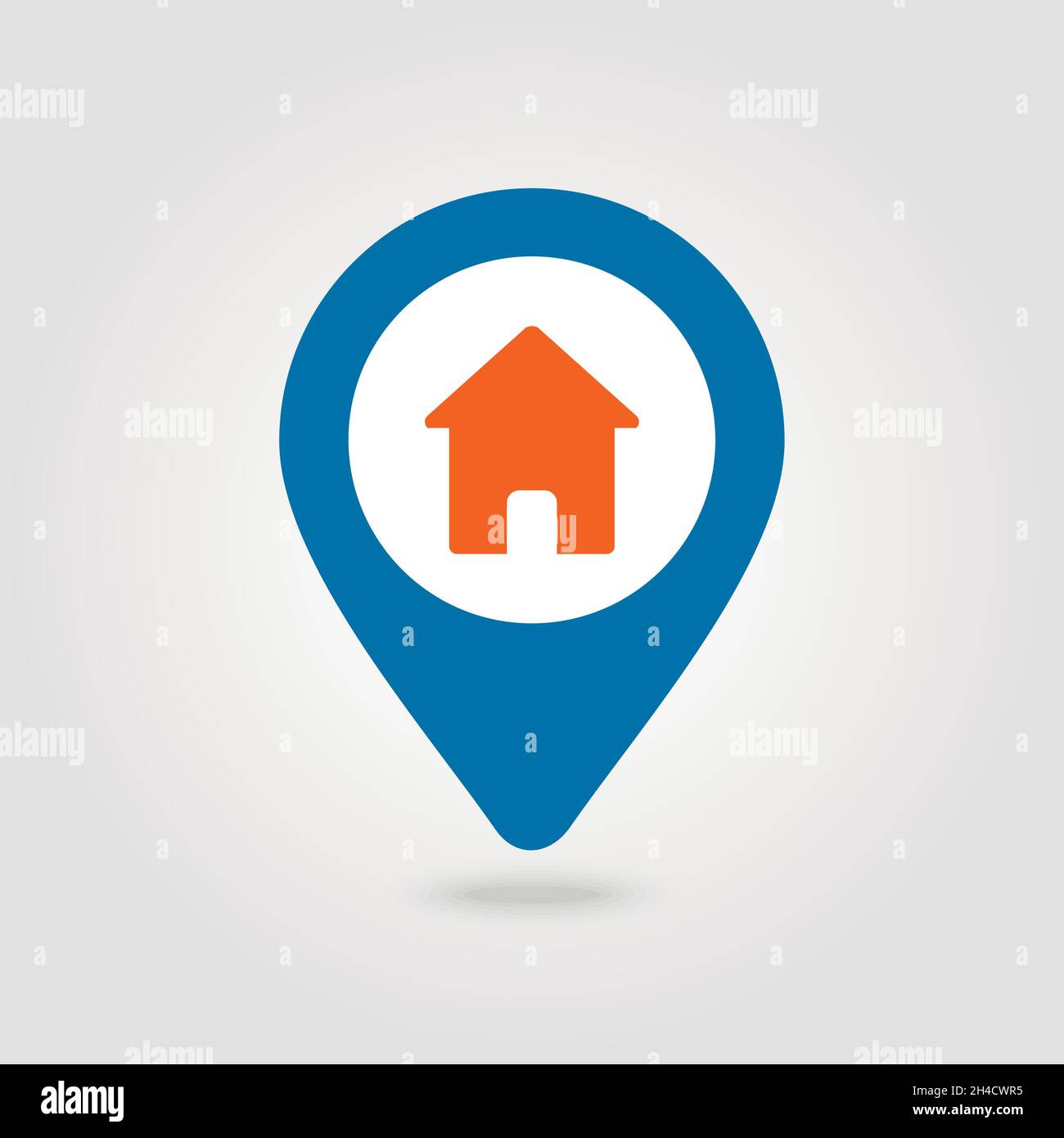Home pin map icon Map pointer - Home Pin Map Icon Map Pointer Map Markers Vector Illustration Eps10 2H4CWR5 