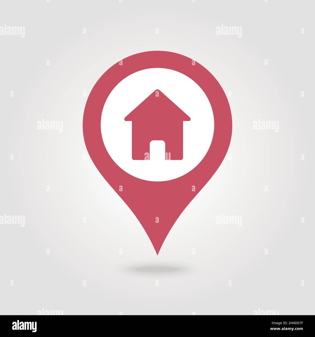 Vectors pin point markers on a map Stock Vector Images - Alamy