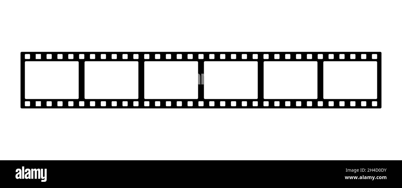 Film strip line icon simple design Stock Vector