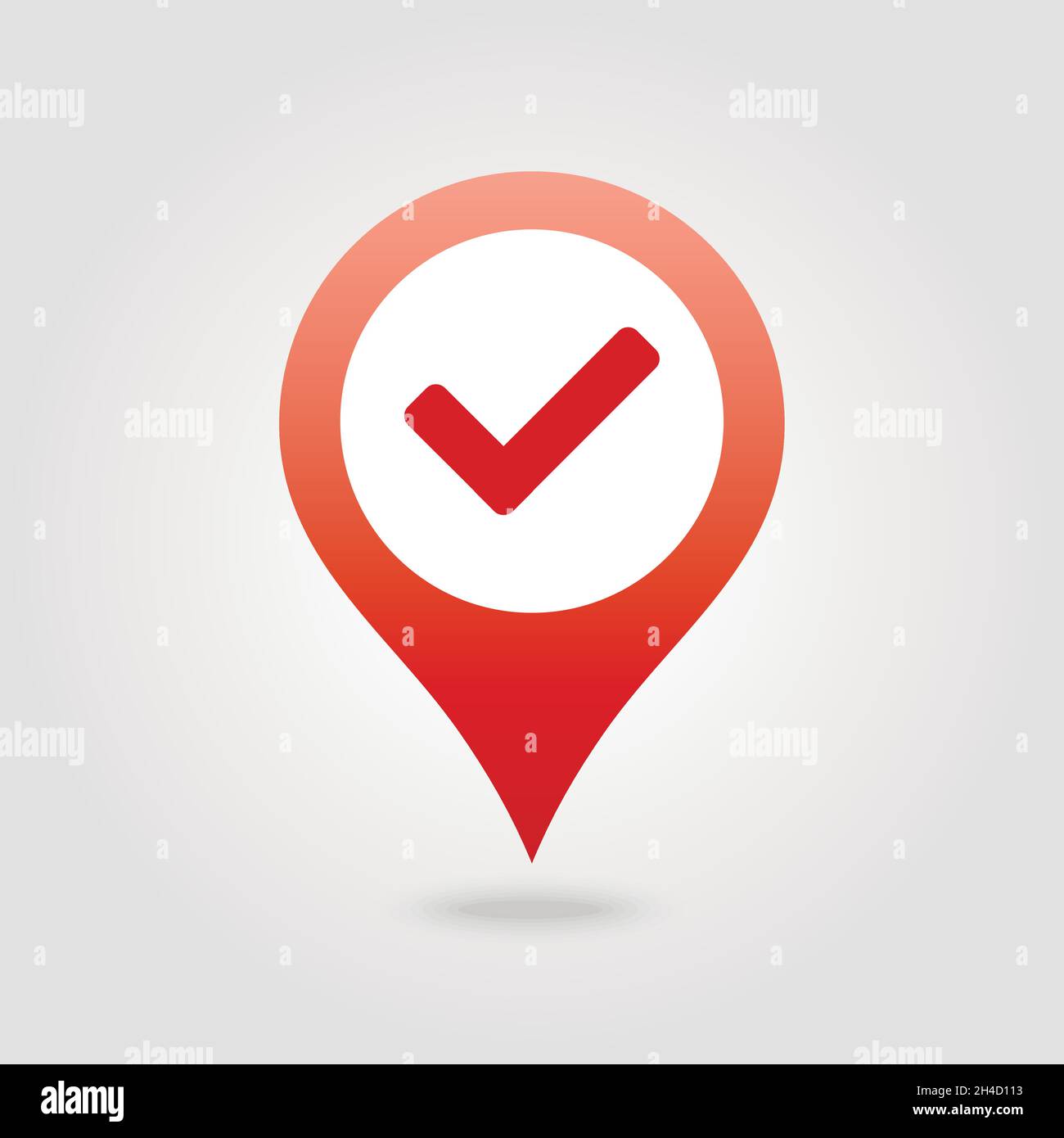 Check pin map icon. Map pointer. Map markers. Vector illustration EPS10 ...