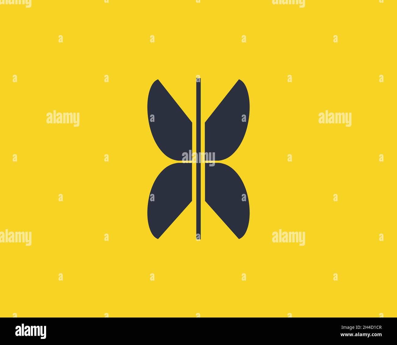 Beautiful line art butterfly icon logo design vector Stock Vector Image ...