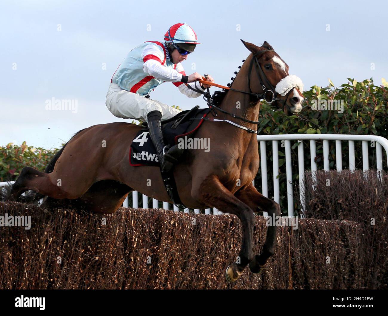 File photo dated 01-02-2020 of Itchy Feet ridden by jockey Gavin Sheehan. Itchy Feet is set to head to Haydock following a fine run on his seasonal return in the Old Roan Chase at Aintree. Issue date: Tuesday November 2, 2021. Stock Photo