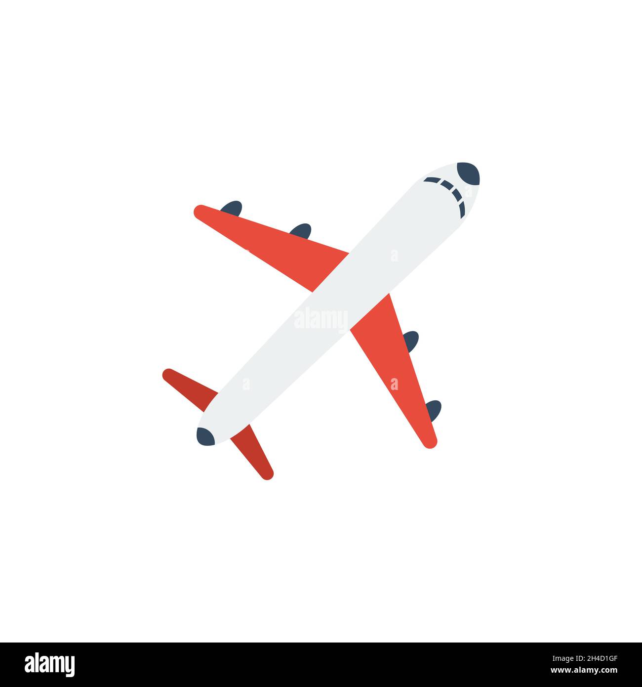 Airplane icon isolated on white background Stock Vector