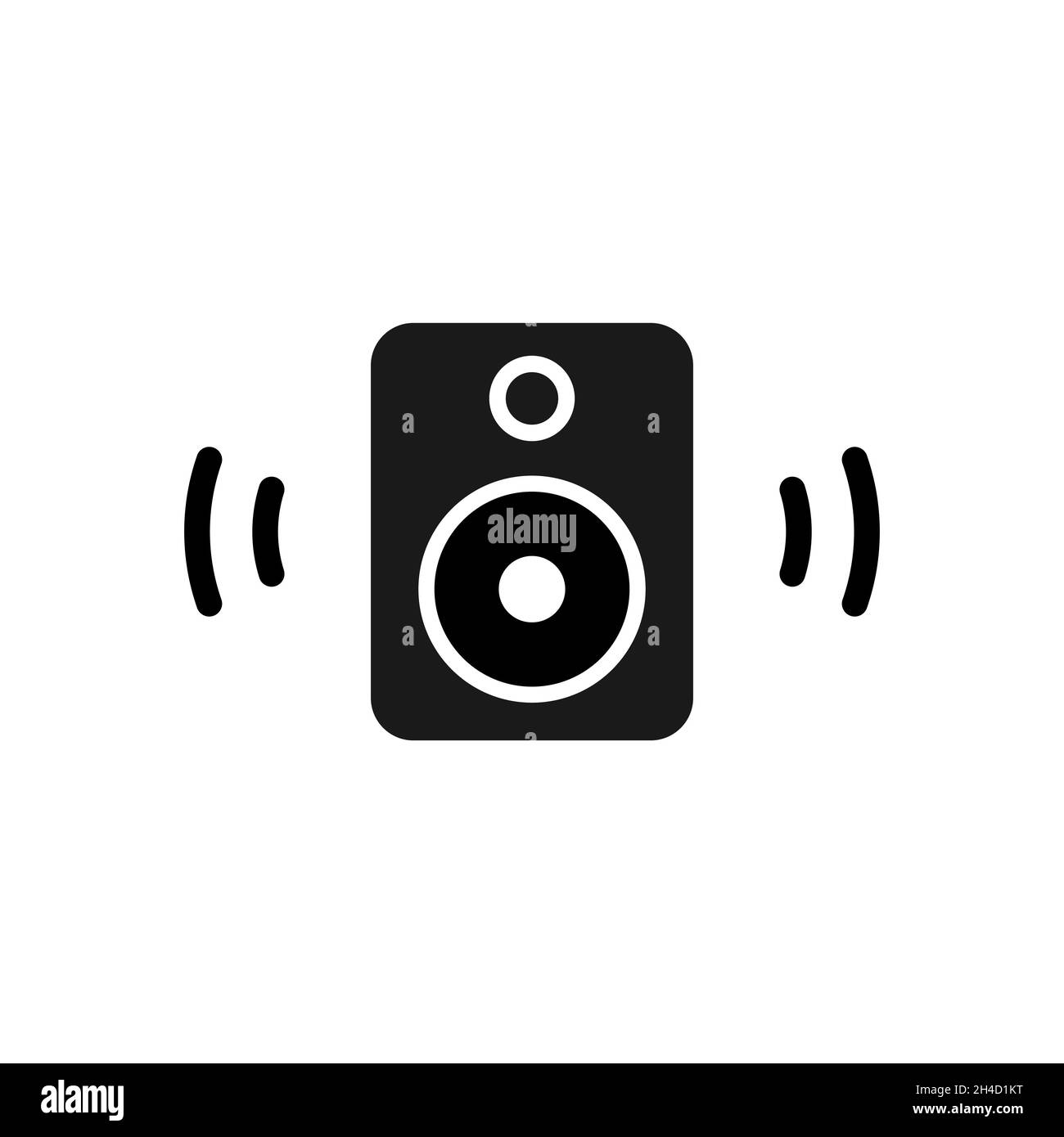 simple Audio speaker icon design Stock Vector