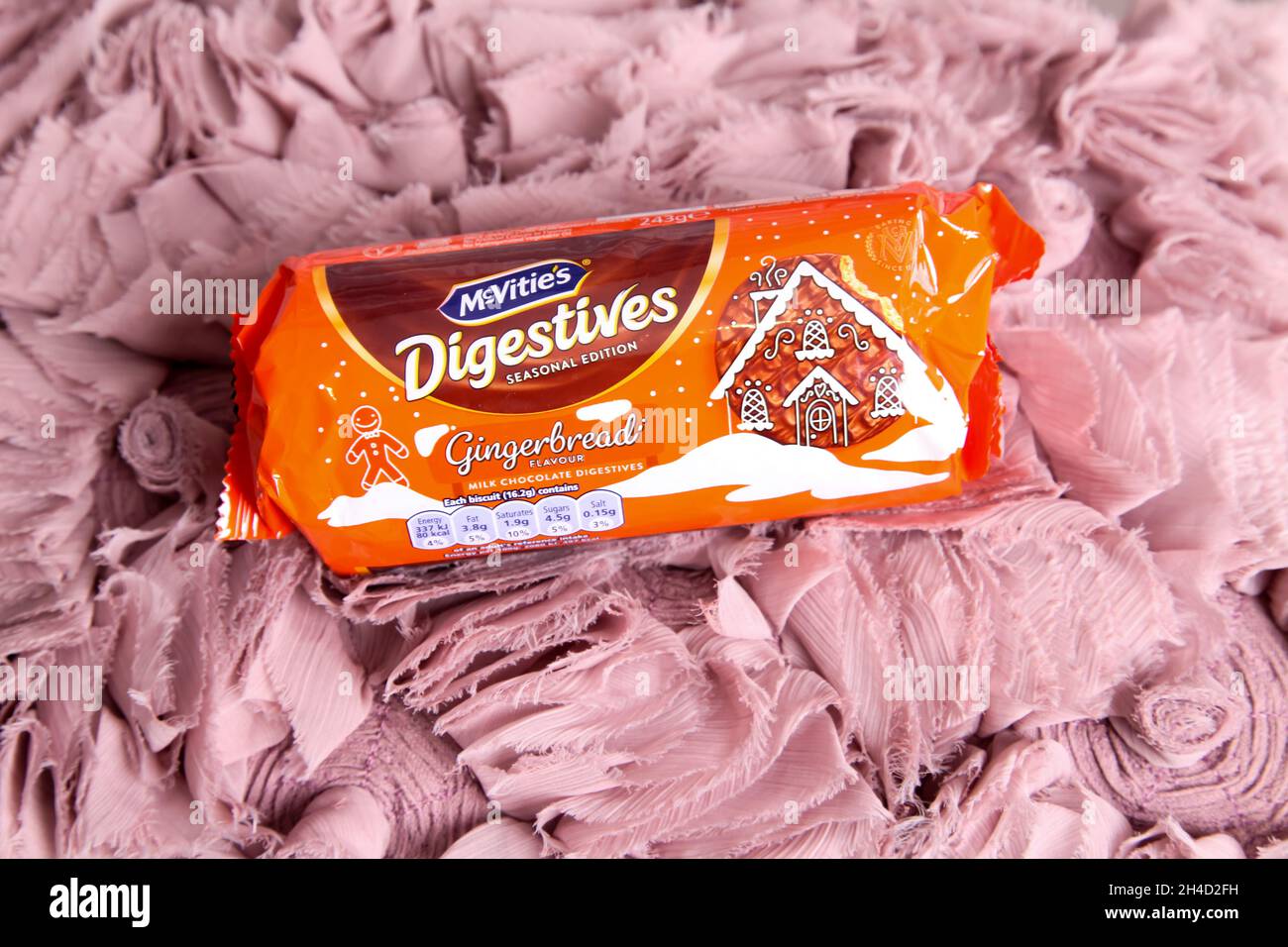 McVities Gingerbread Chocolate Digestives in sealed packet of biscuits