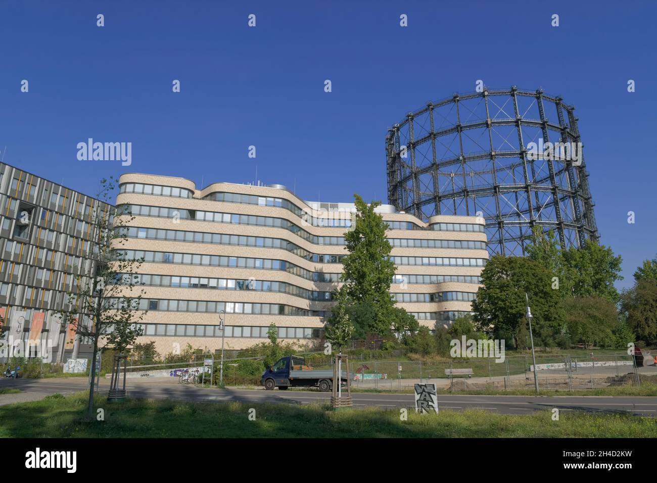 Gasometer, Gebäude 21 - 22, Torgauer Straße, Schöneberg, Berlin, Deutschland Stock Photo