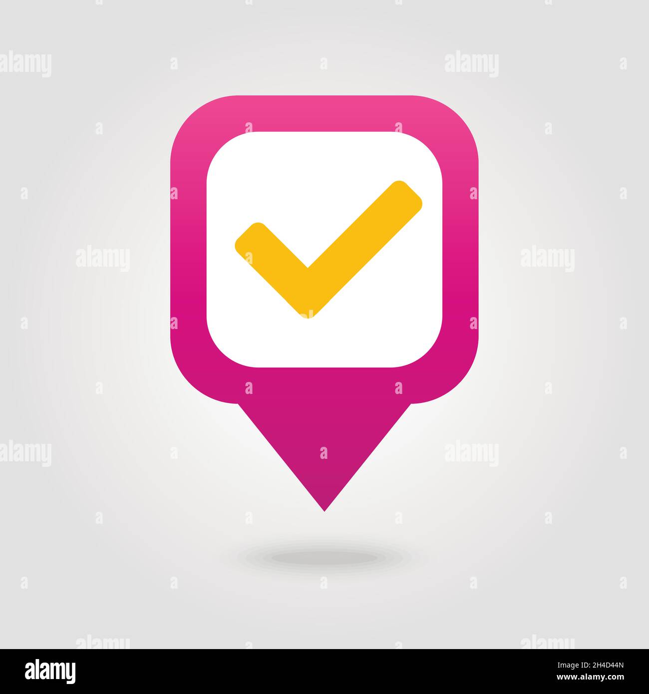 Check pin map icon. Map pointer. Map markers. Vector illustration EPS10 ...