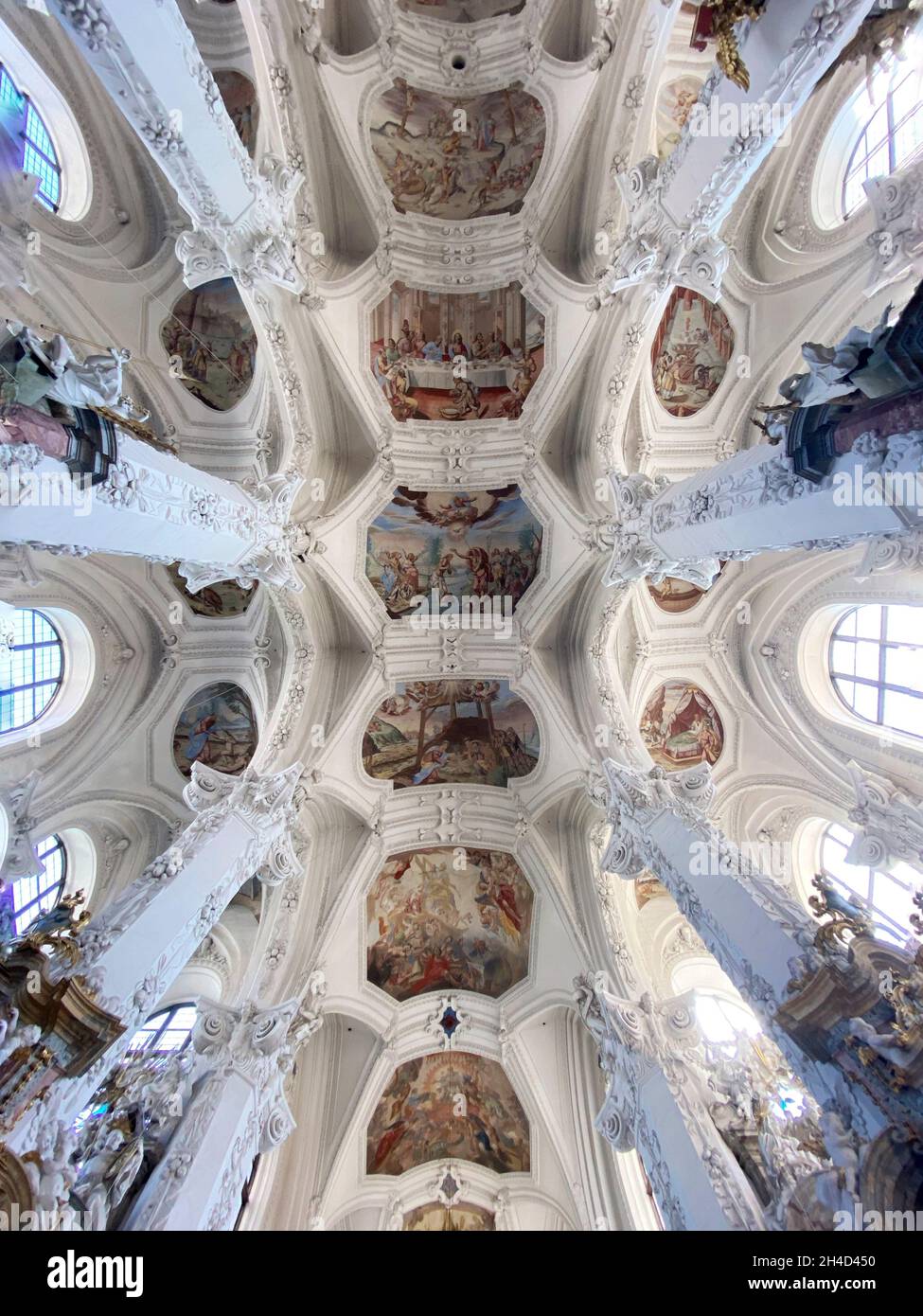 Innenansicht, Klosterkirche, Neuzelle, Brandenburg, Deutschland Stock Photo