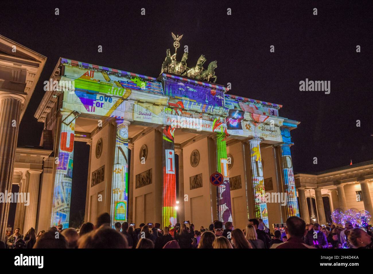 Festival of Lights, Brandenburger Tor, Pariser Platz, Mitte, Berlin, Deutschland Stock Photo