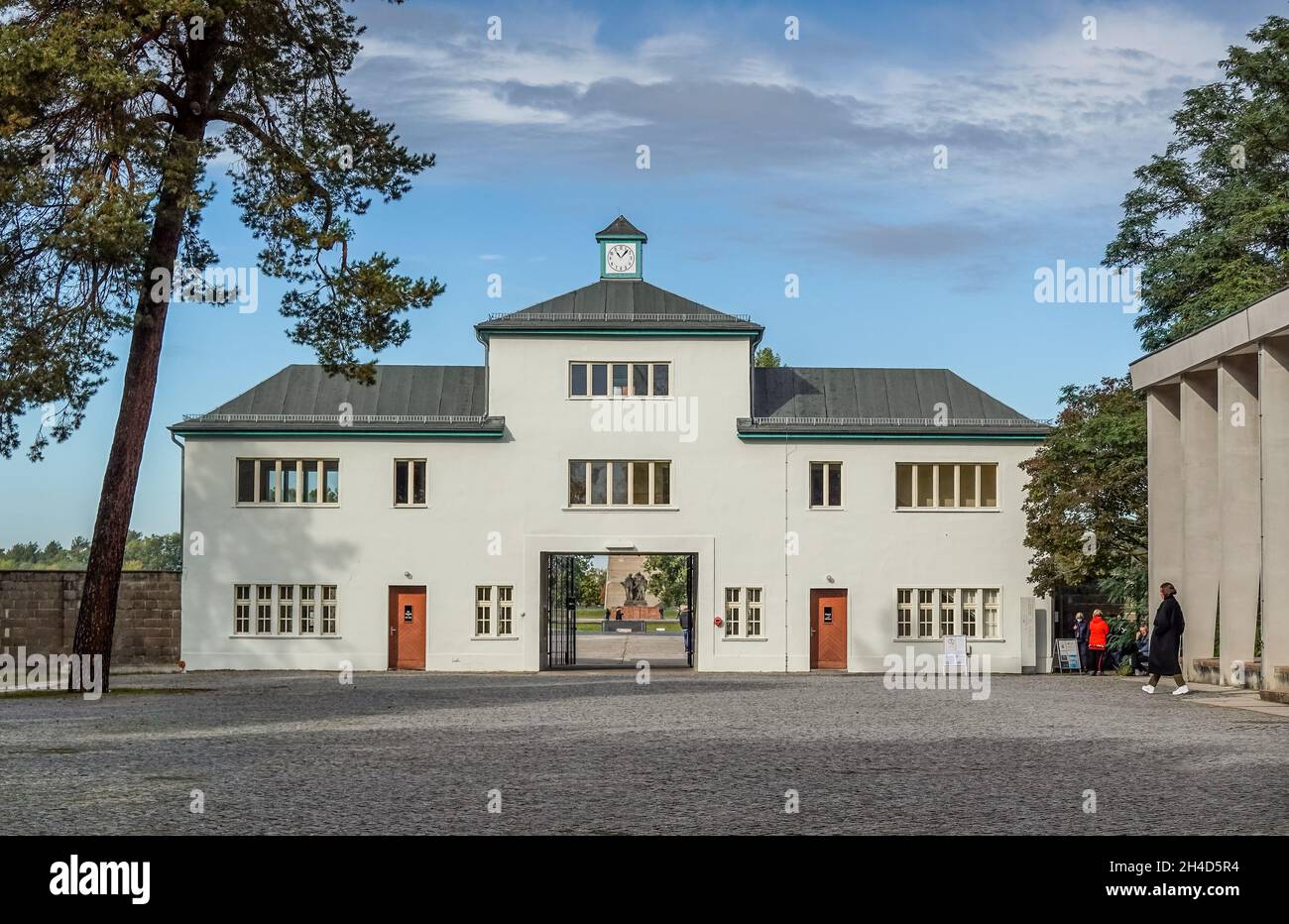 Eingangsgebäude zum Häftlingslager 'Turm A', Gedenkstätte und Museum Konzentrationslager Sachsenhausen, Oranienburg, Landkreis Oberhavel, Brandenburg, Stock Photo