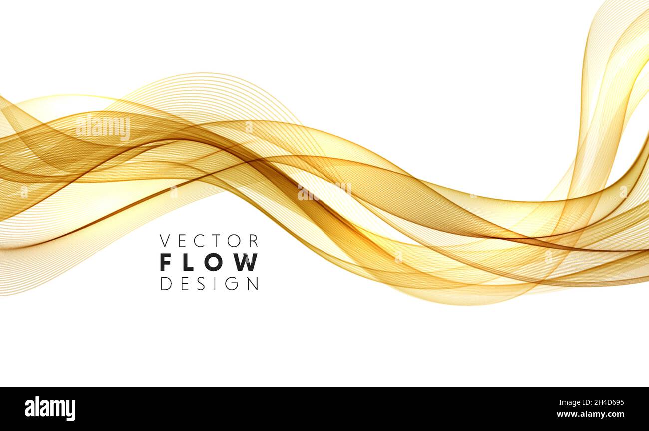 Vector abstract colorful flowing wave lines isolated on white ...