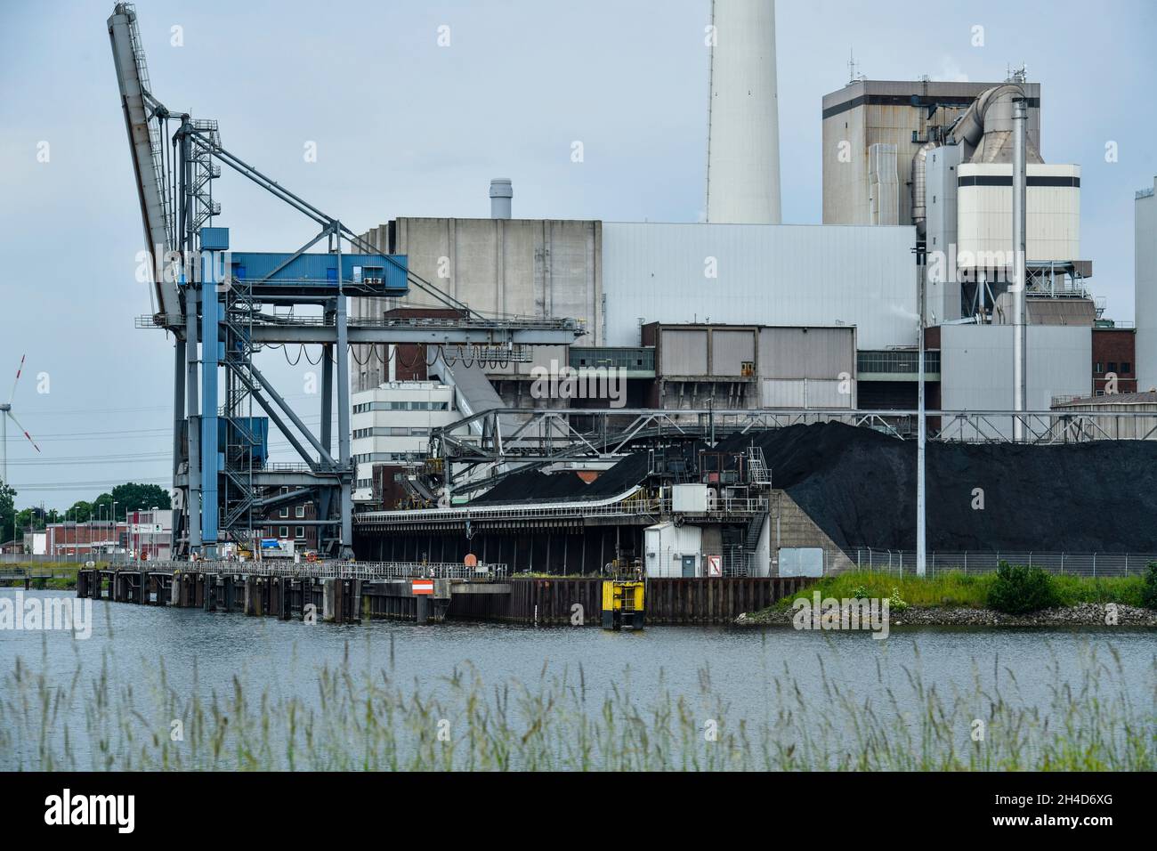 Kohlekraftwerk Bremen-Hafen, Bremen, Deutschland Stock Photo
