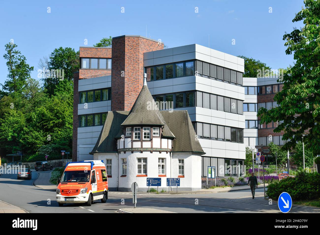 Hauptverwaltung, Von Bodelschwinghsche Stiftungen Bethel, Königsweg, Bielefeld, Nordrhein-Westfalen, Deutschland Stock Photo