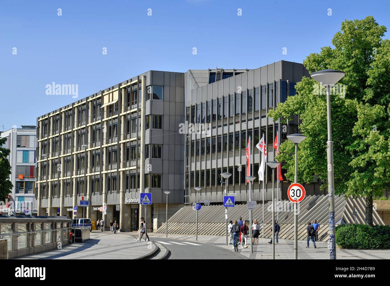 Neues Rathaus, Niederwall, Bielefeld, Nordrhein-Westfalen, Deutschland Stock Photo