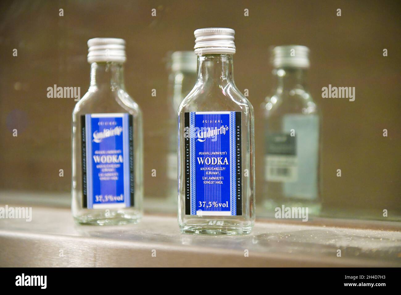 Flaschen Landwirth´s Wodka Stock Photo