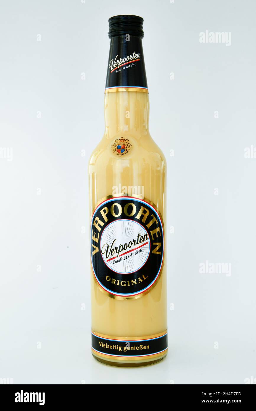 Flasche Verpoorten Eierlikör Stock Photo