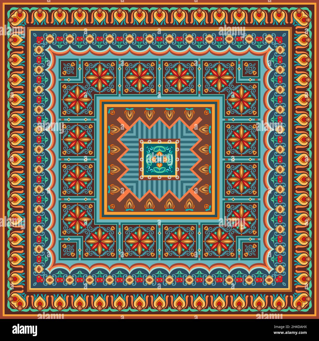 Vector abstract decorative ethnic ornamental illustration Stock Vector ...