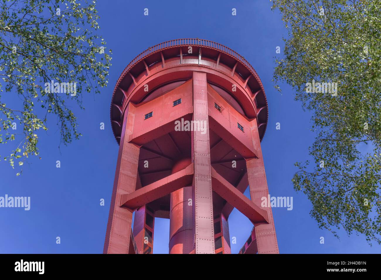 Wasserturm, Naturpark Schöneberger Südgelände, Prellerweg, Schöneberg, Berlin, Deutschland Stock Photo