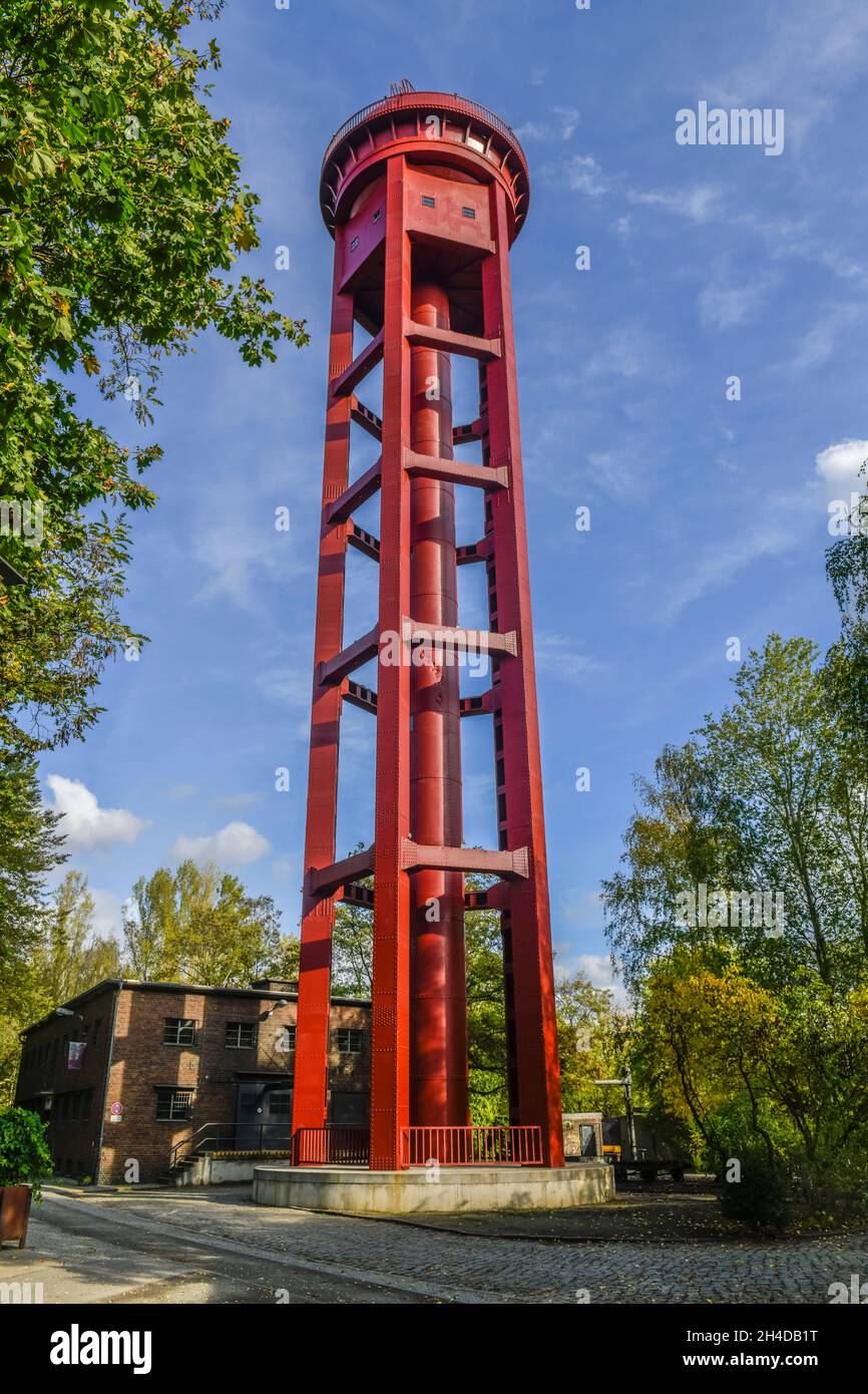 Wasserturm, Naturpark Schöneberger Südgelände, Prellerweg, Schöneberg, Berlin, Deutschland Stock Photo