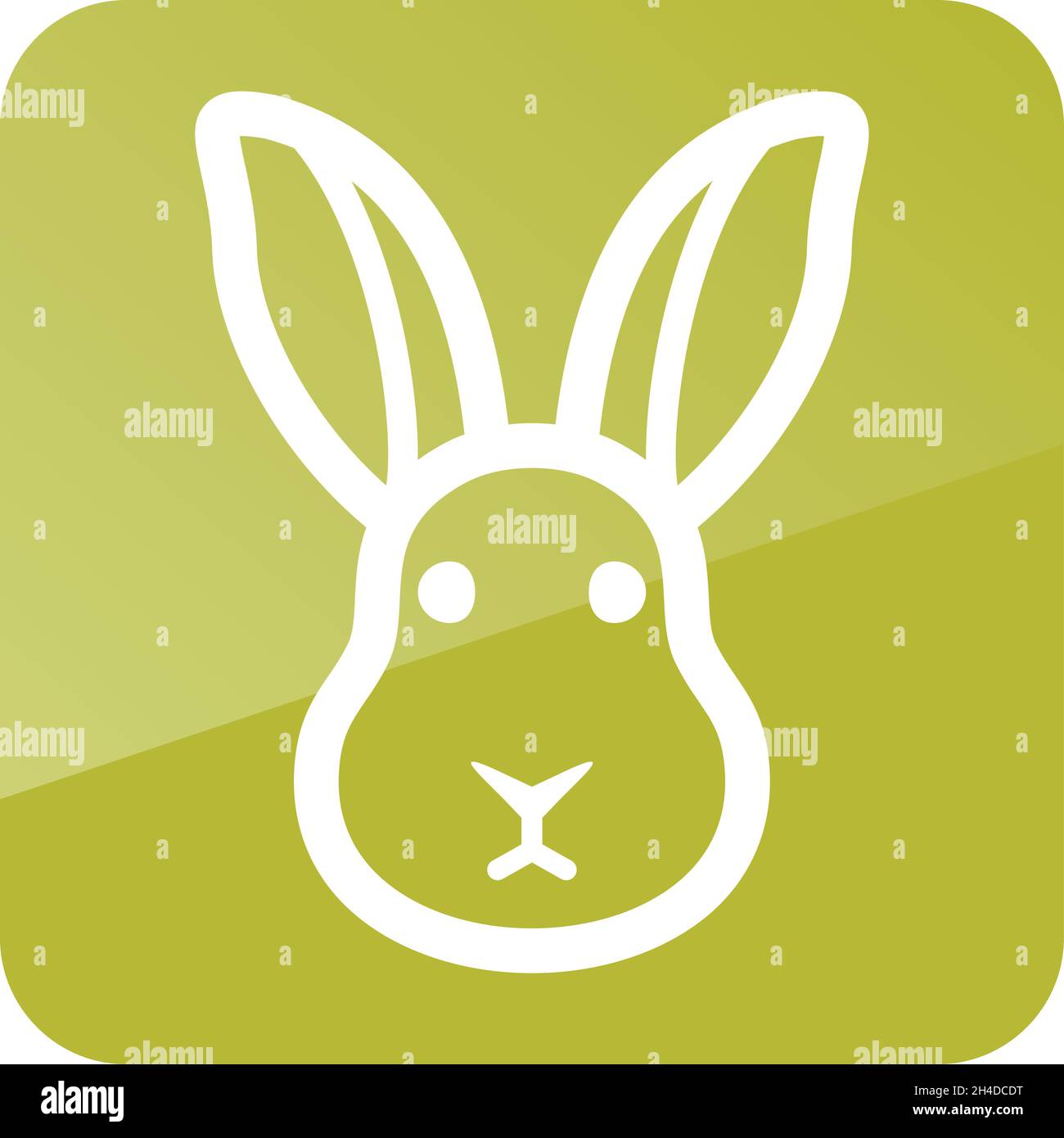 Rabbit icon. Farm animal vector illustration, eps 10 Stock Vector Image ...