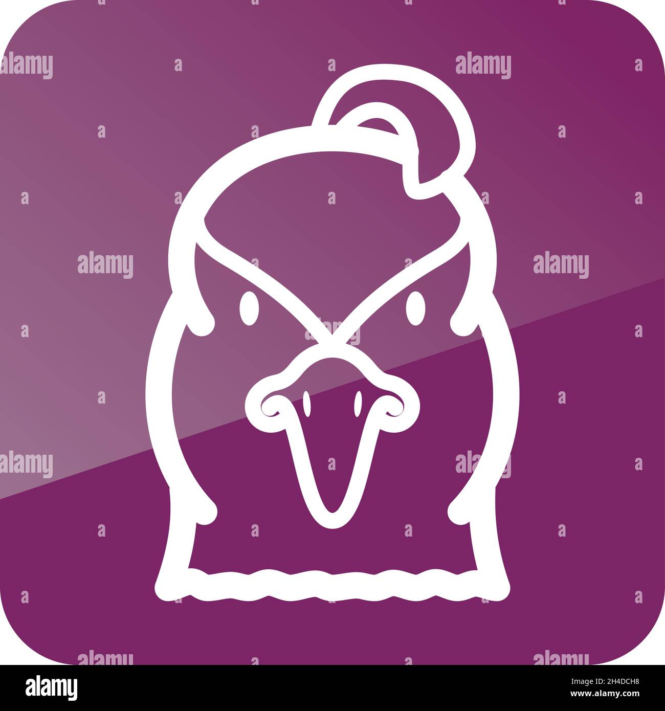 Quail icon. Animal head vector symbol eps 10 Stock Vector Image & Art ...