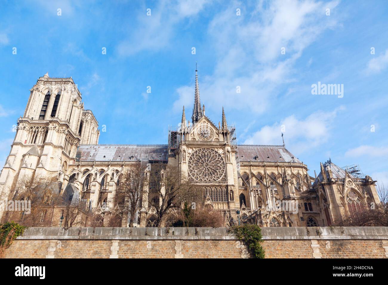 Notre Dame de Paris . Medieval Catholic cathedral in Paris . French ...