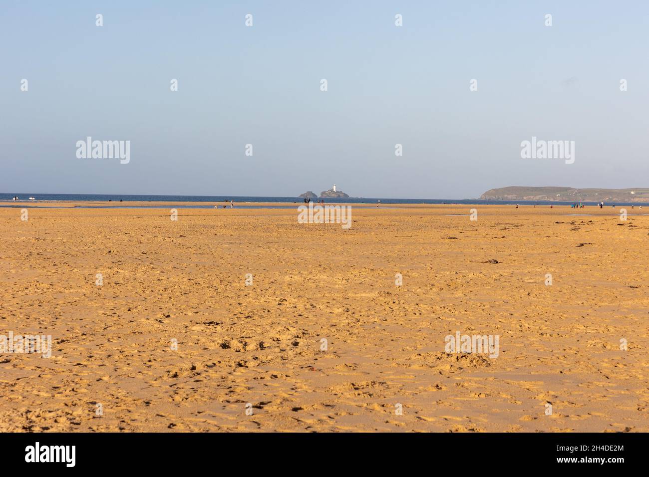 Hayle Beach Cornwall England, 3 miles of beautiful sandy beaches. Stock Photo