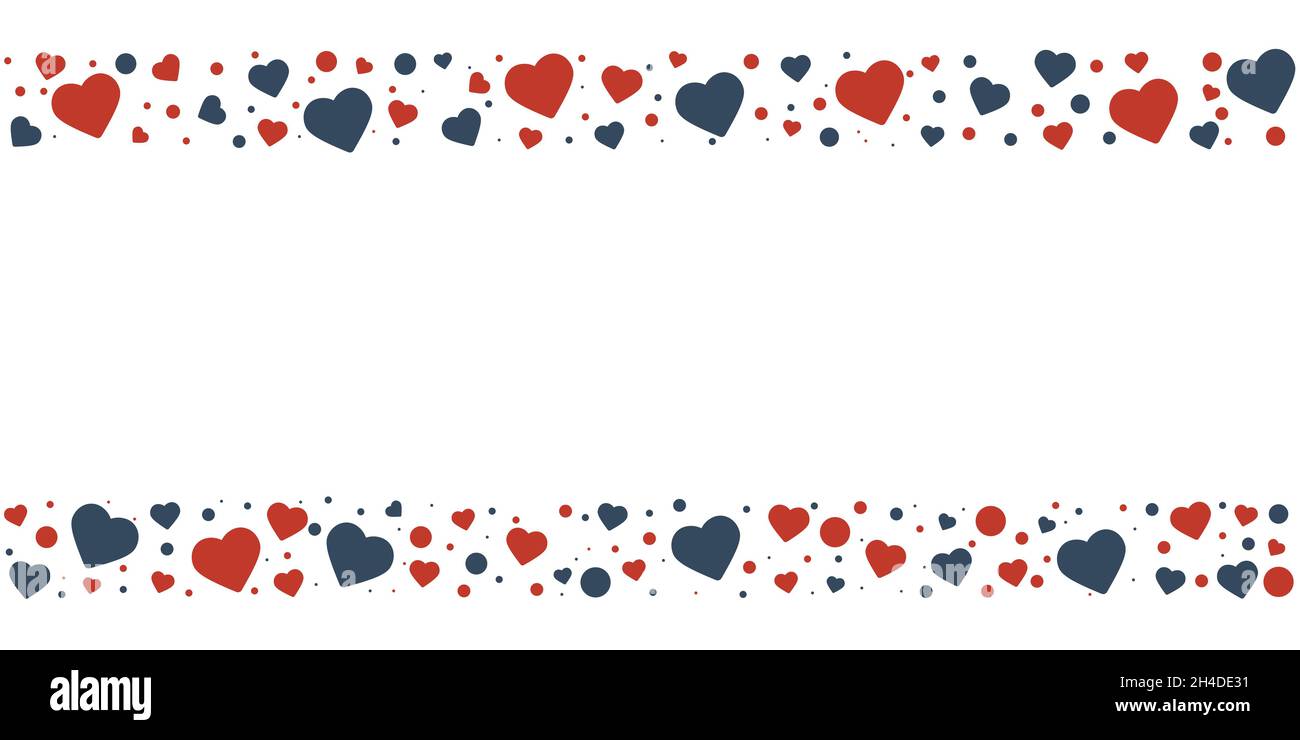 Hearts frame pattern background illustration Stock Vector Image & Art ...