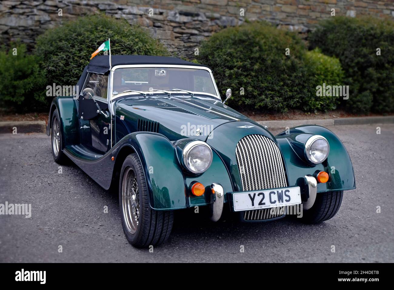 Morgan Plus Four, British Sports Car Stock Photo