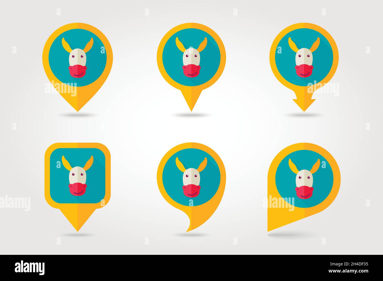 Donkey shadow Stock Vector Images - Alamy