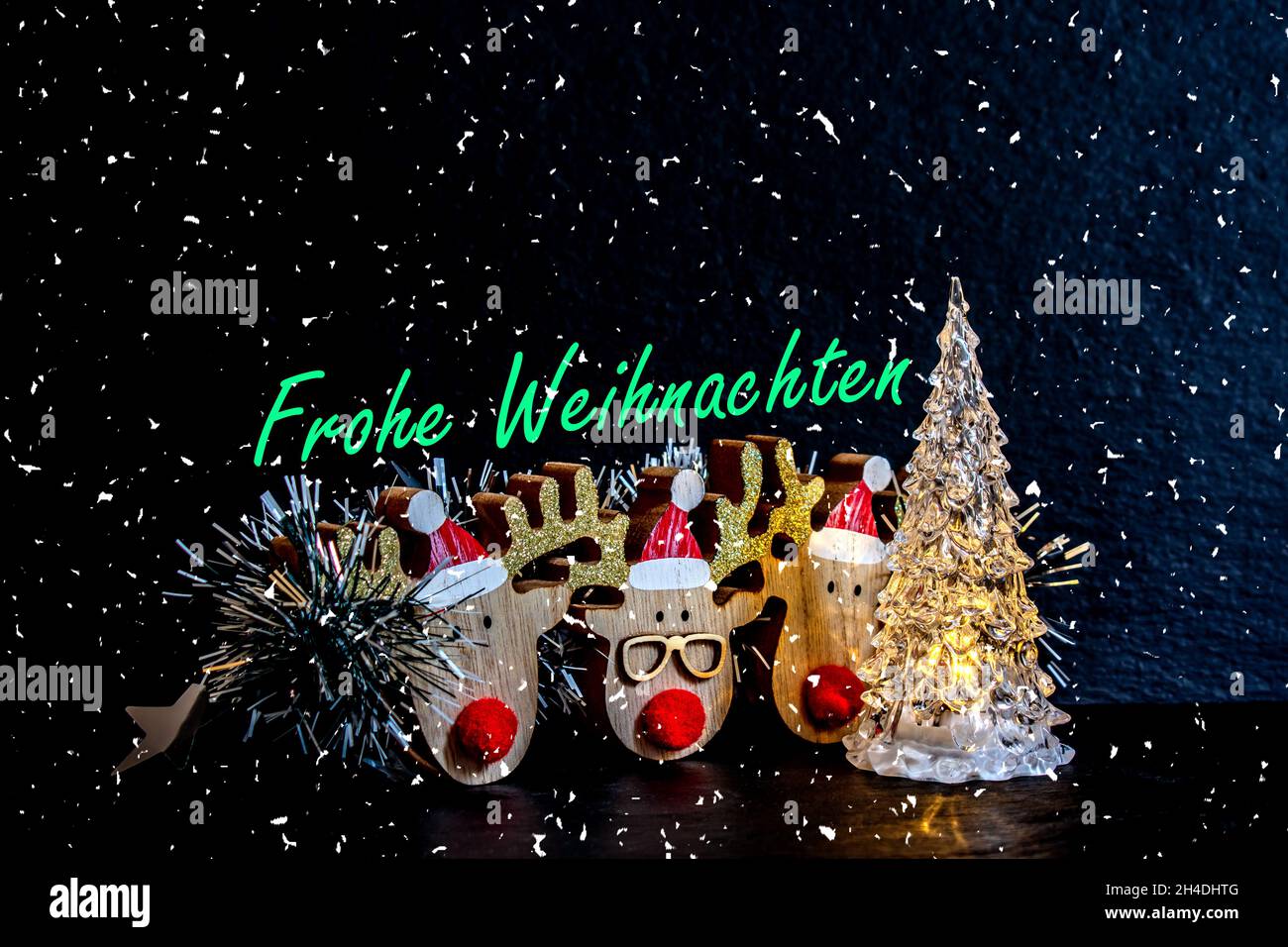 Konzept Weihnachten : Frohe Weihnachten Stock Photo