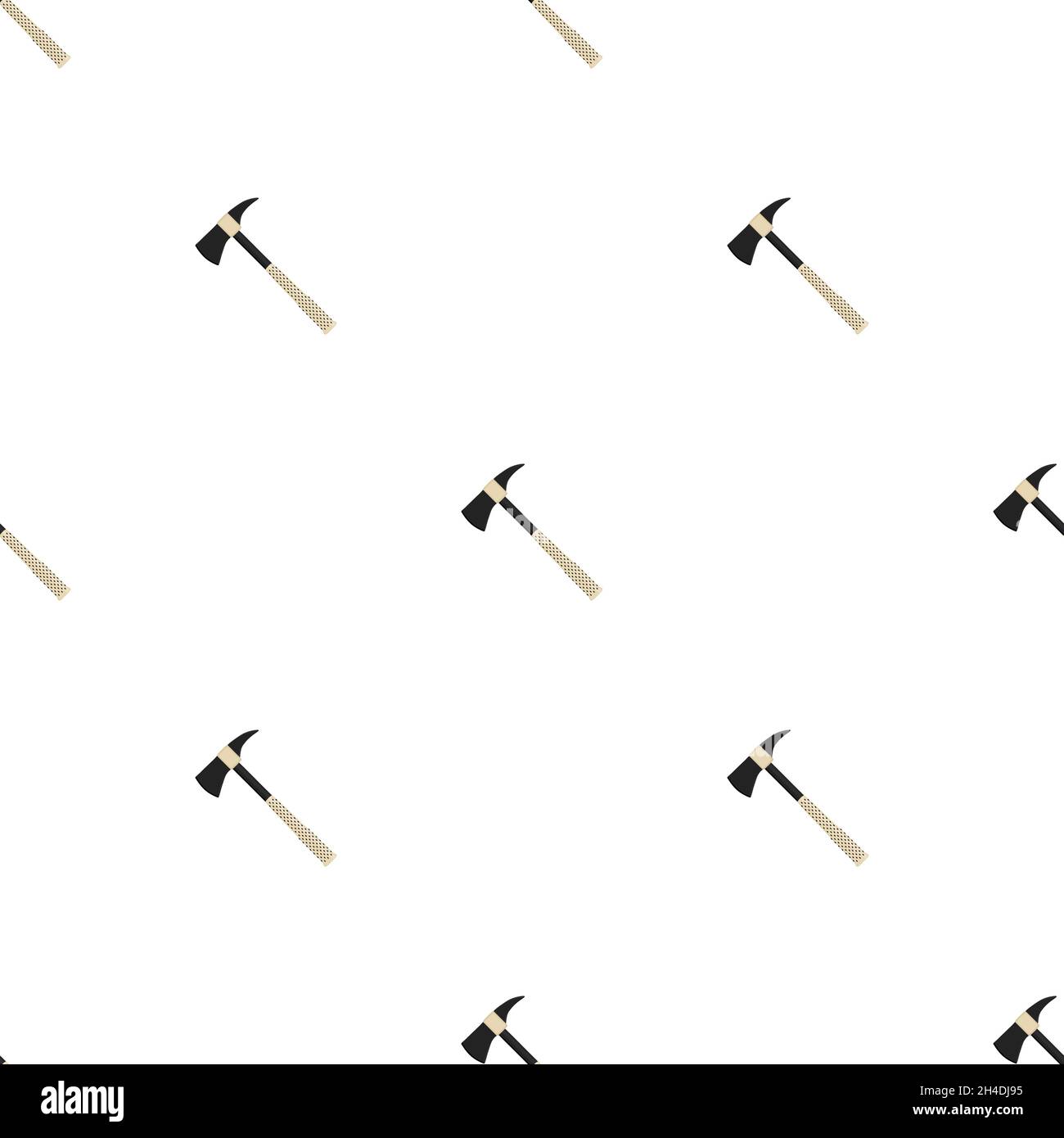 Illustration on theme pattern steel axes with wooden handle, metal ax ...