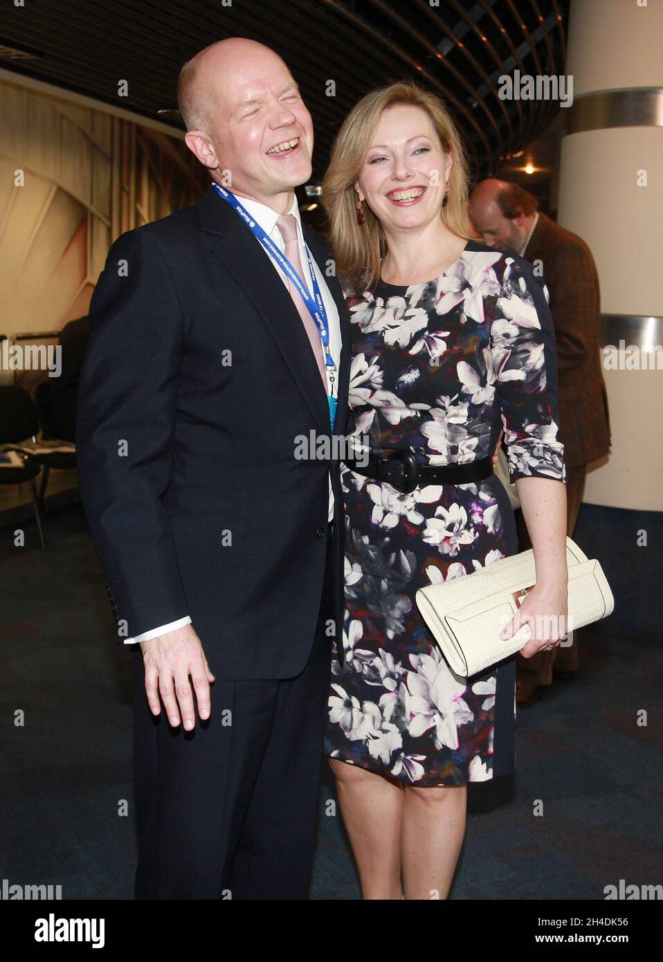 Leader of the House William Hague and his wife Ffion during the Conservative Party Conference 2014, at The ICC Birmingham. Stock Photo