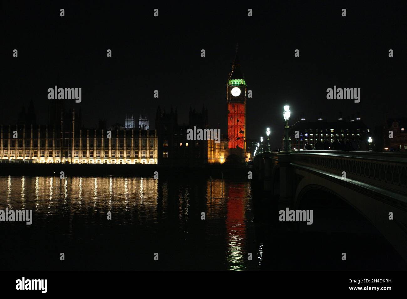 A projection of poppies is displayed onto Elizabeth Tower - widely ...