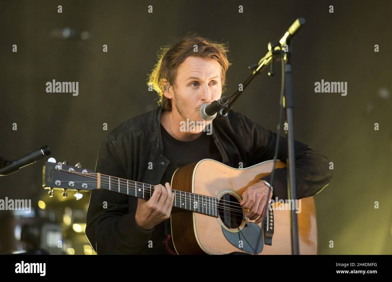 Ben Howard performs live on the Main Stage at Citadel, a new one-day festival at Victoria Park, East London. Stock Photo