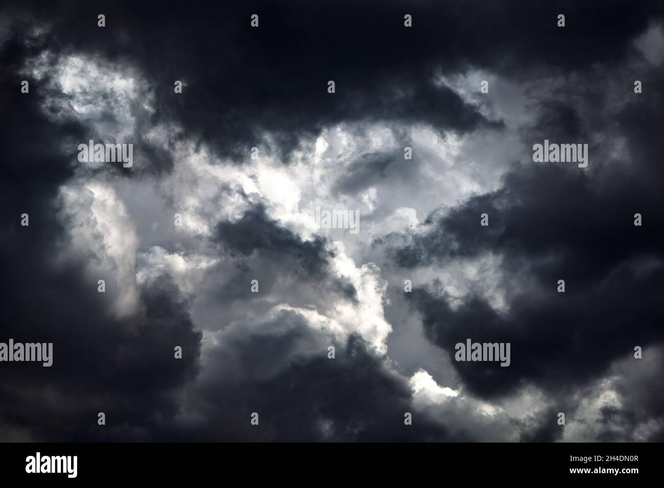 Dramatic Dark Clouds before Thunder Storm and Rain Stock Photo - Alamy