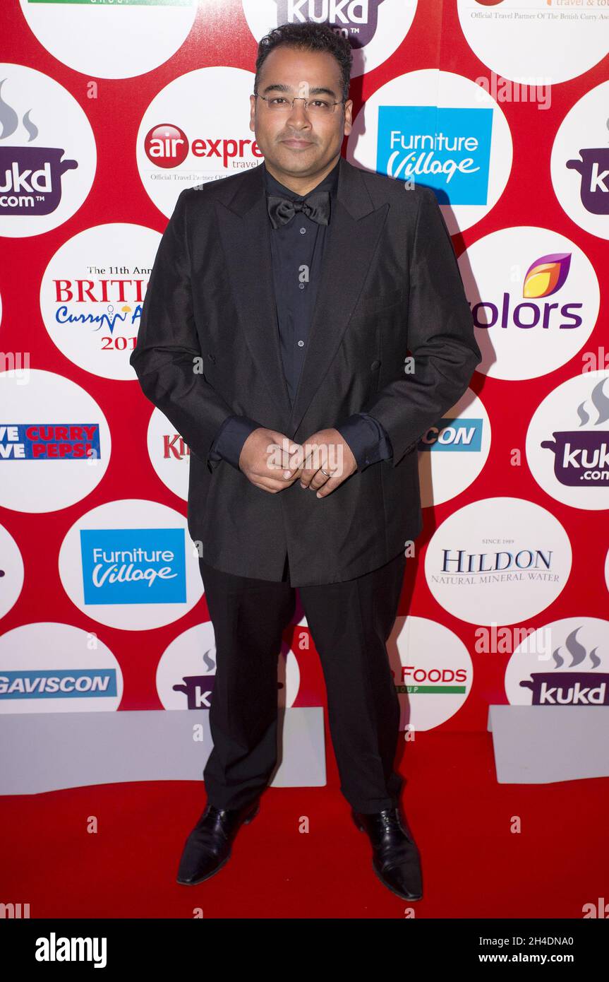 Krishnan Guru-Murthy attending the 11th Annual British Curry Awards at Battersea Evolution, London. Stock Photo