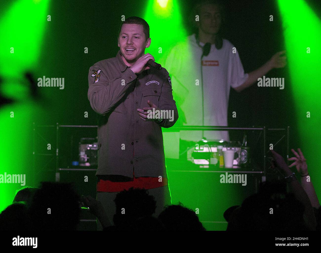Professor Green performs at Oslo, Hackney, East London, for War Child ...