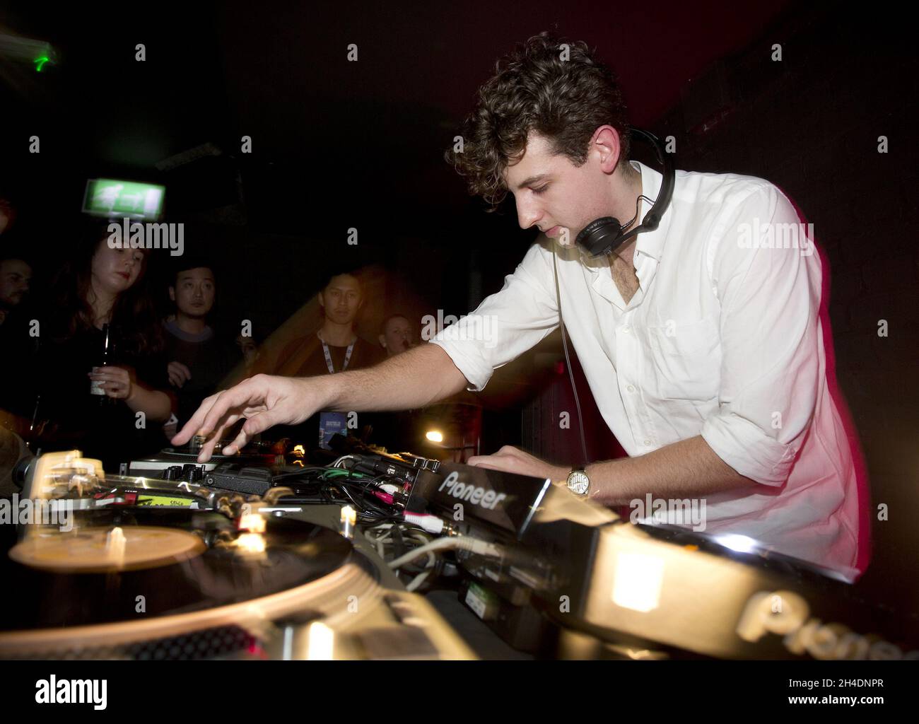 Jamie xx performs at LN-CC, Hackney, east London, for War Child together with O2 Passport to BRITs week. Stock Photo