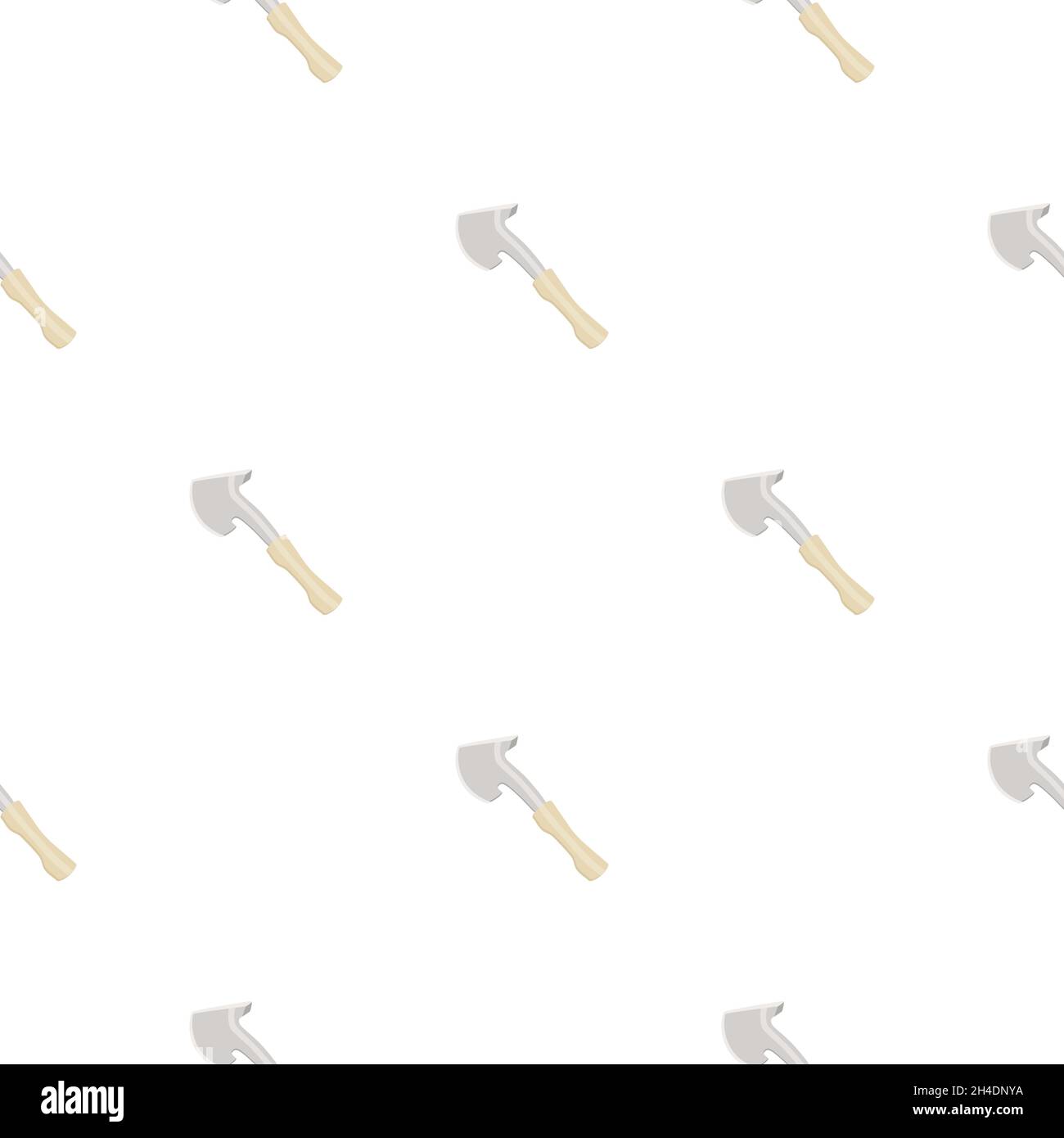 Illustration on theme pattern steel axes with wooden handle, metal ax ...