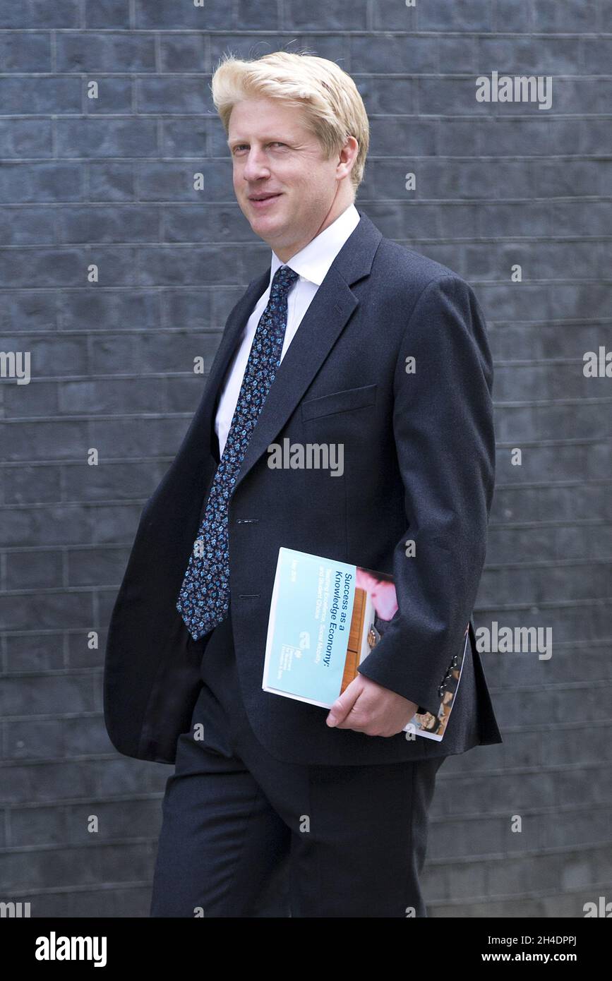Minister for Universities and Science Jo Johnson attends a  cabinet meeting at Downing Street on May 17, 2016. Stock Photo